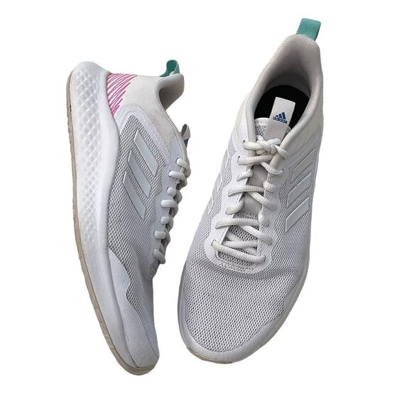 ADIDAS Women’s Fluidstreet Running Sneakers with CLOUDFOAM white size 9 - Picture 1 of 9